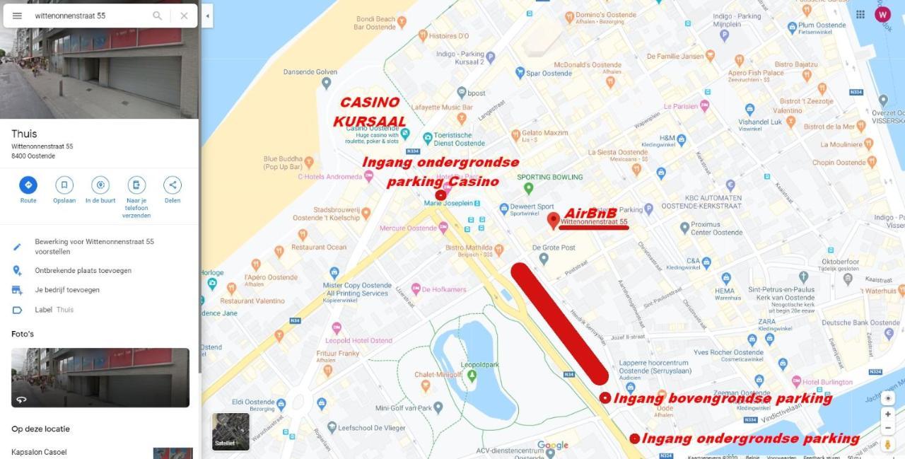 Vakantieappartement Emiel Centrum Oostende Met Garage Экстерьер фото